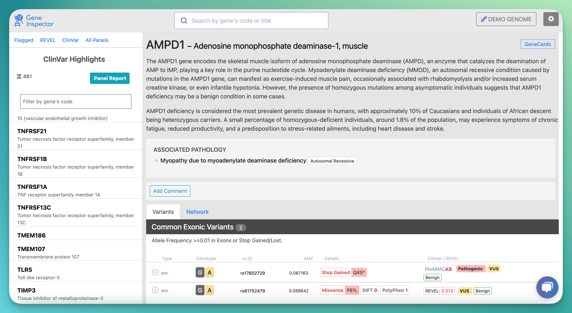 AMPD1 gene